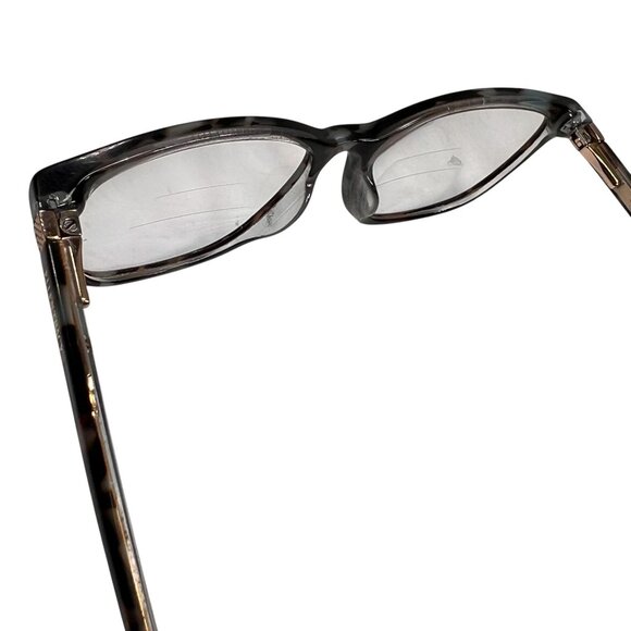 Ellen Tracy Pamplona Eye Glass Frames Only Teal Tortoise Shell 50 15 130 - Picture 3 of 12